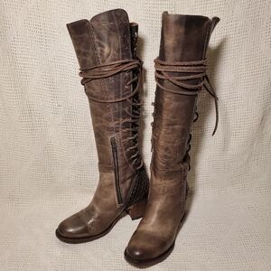 Freebird By Steven Carver Leather Knee-High Boots